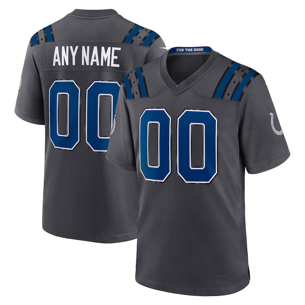Tocy Custom IN.Colts Anthracite 2026 Rivalries Collection Game Jersey