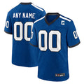 tocy Custom IN.Colts Blue Indiana Nights Replica Game Stitched Jersey