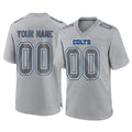tocy Custom IN.Colts Gray Atmosphere Fashion Home Game Any Name & Numbers Stitched Jerseys