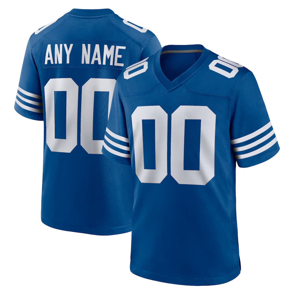 tocy Custom IN.Colts Royal Limited Home Game Any Name & Numbers Stitched Jerseys
