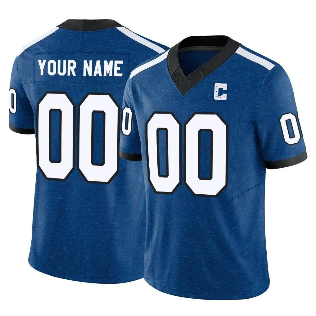 tocy Custom IN.Colts Royal Limited Indiana Nights Alternate Vapor F.U.S.E. Home Game Any Name & Numbers Stitched Jerseys