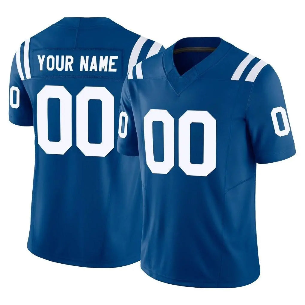 tocy Custom IN.Colts Royal Limited Vapor F.U.S.E. Home Game Any Name & Numbers Stitched Jerseys