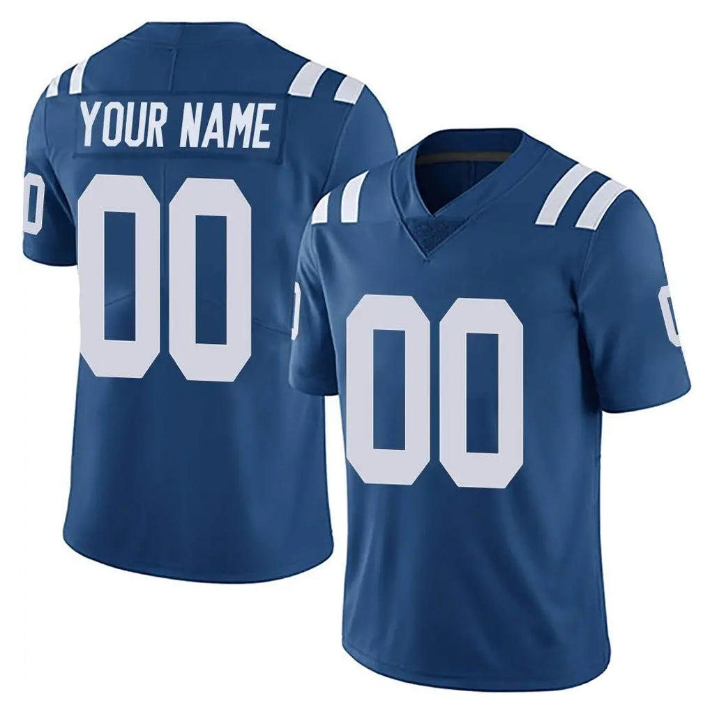 tocy Custom IN.Colts Royal Limited Vapor Untouchable Home Game Any Name & Numbers Stitched Jerseys