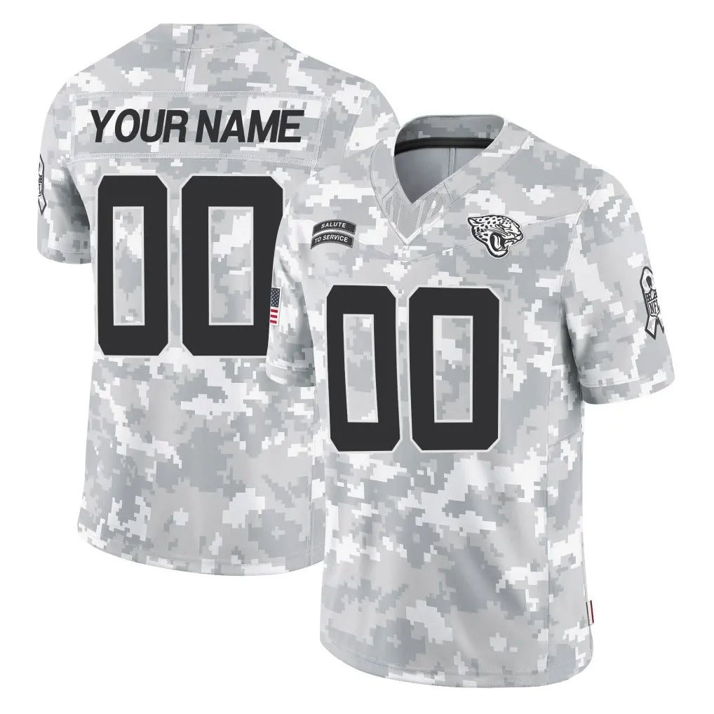 tocy Custom J.Jaguars Arctic Camo Salute To Service Limited Game Any Name & Numbers Stitched Jerseys