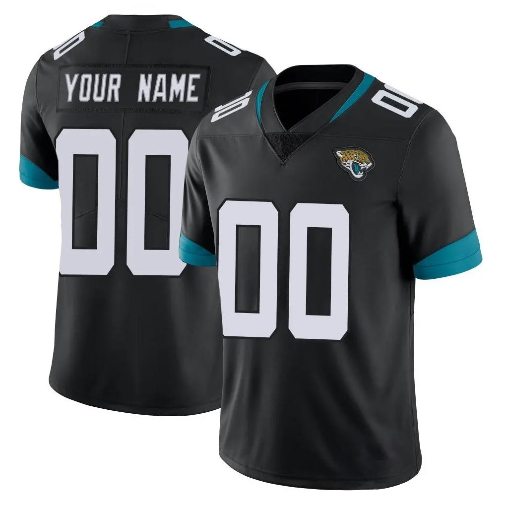 tocy Custom J.Jaguars Black Vapor Untouchable Limited Home Game Any Name & Numbers Stitched Jerseys