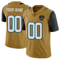 tocy Custom J.Jaguars Gold Vapor Limited Home Game Any Name & Numbers Stitched Jerseys