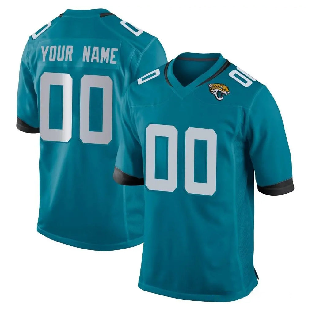 tocy Custom J.Jaguars Teal Home Game Any Name & Numbers Stitched Jerseys