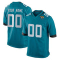 tocy Custom J.Jaguars Teal Home Game Any Name & Numbers Stitched Jerseys