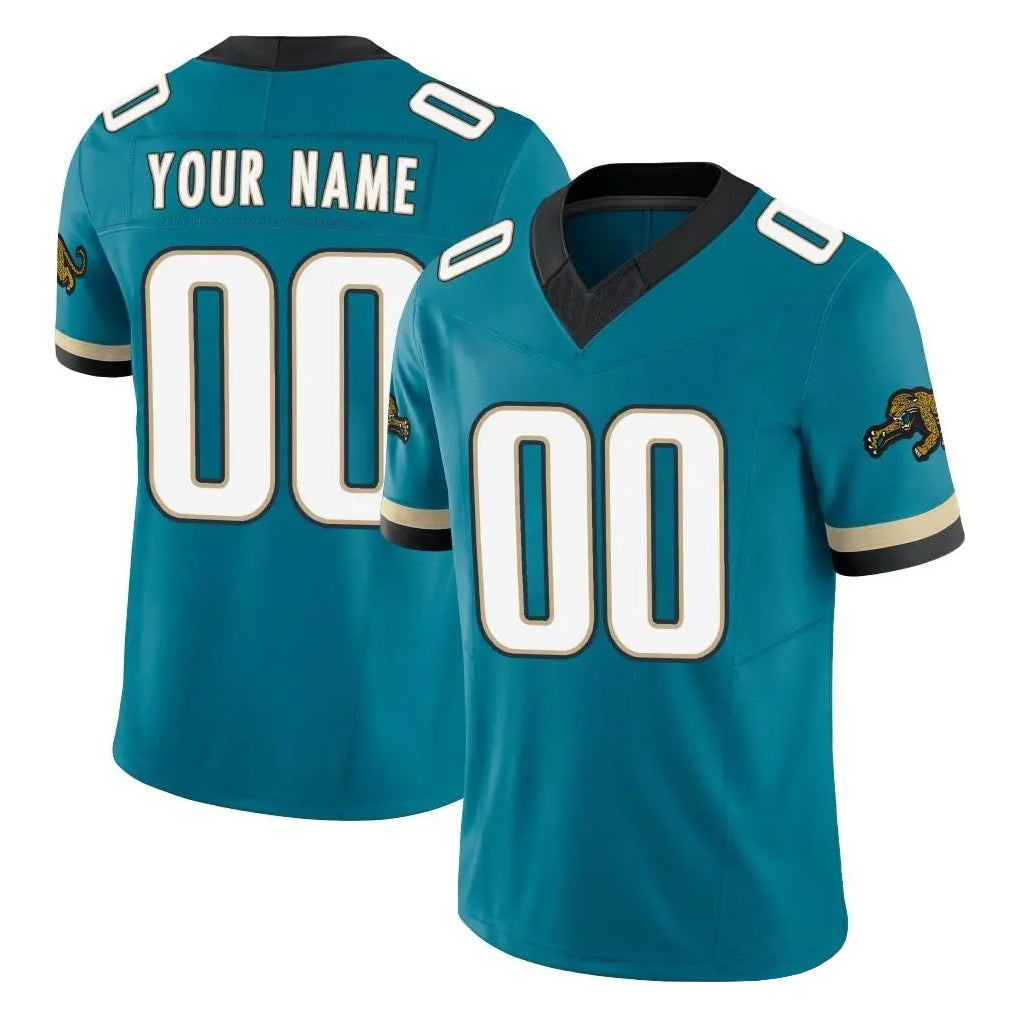 tocy Custom J.Jaguars Teal Prowler Throwback Vapor F.U.S.E. Limited Home Game Any Name & Numbers Stitched Jerseys