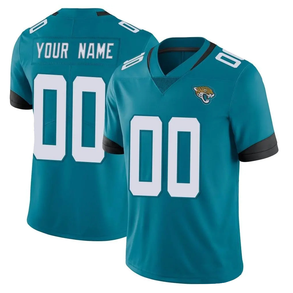 tocy Custom J.Jaguars Teal Vapor Untouchable Limited Home Game Any Name & Numbers Stitched Jerseys