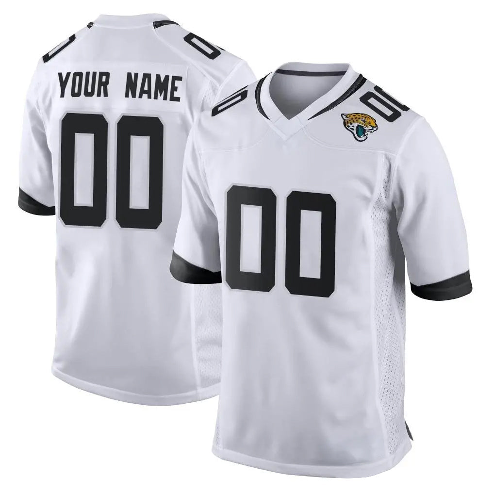 tocy Custom J.Jaguars White Home Game Any Name & Numbers Stitched Jerseys