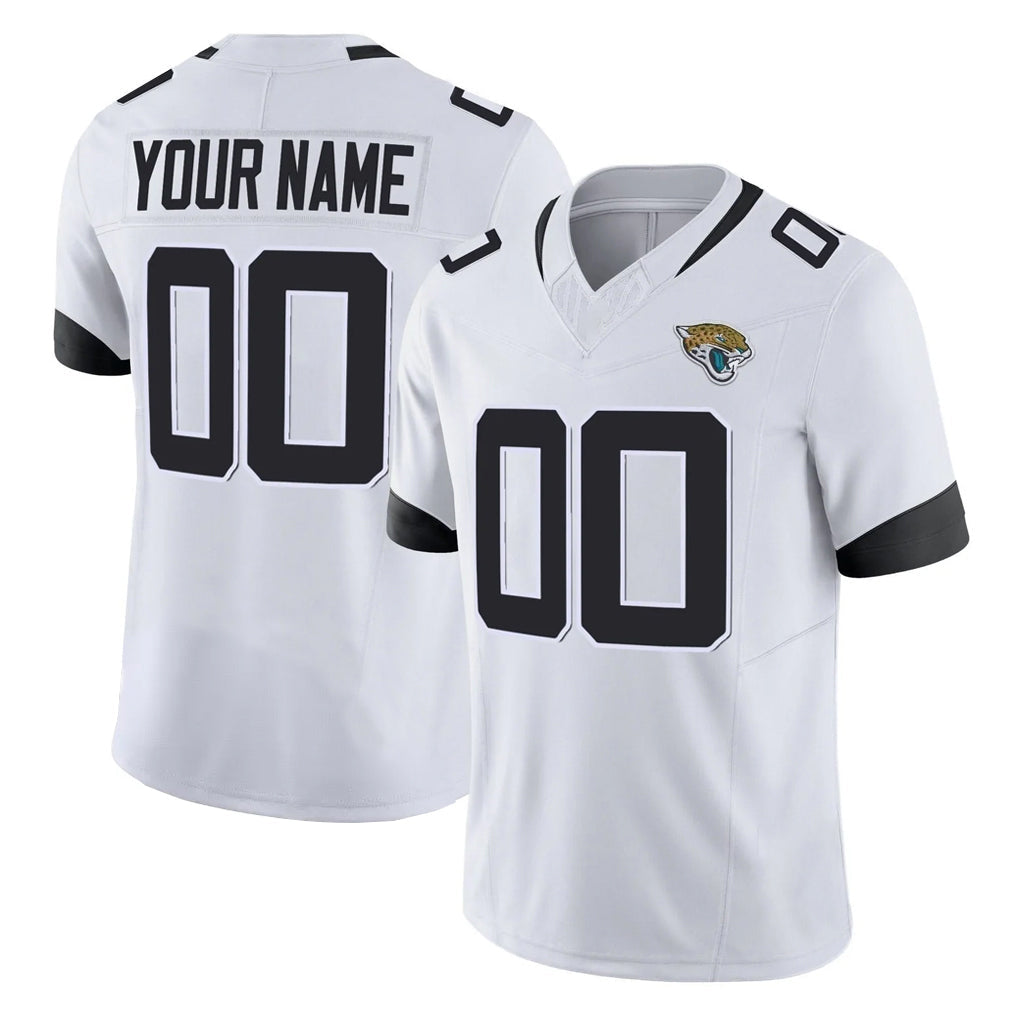 tocy Custom J.Jaguars White Vapor F.U.S.E. Limited Home Game Any Name & Numbers Stitched Jerseys