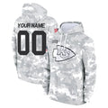 tocy Custom KC.Chiefs Arctic Camo Salute to Service Hoodies Limited Game Any Name & Numbers Stitched Jerseys