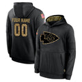 tocy Custom KC.Chiefs Black Salute to Service Hoodies Limited Game Any Name & Numbers Stitched Jerseys