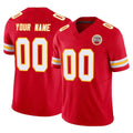 tocy Custom KC.Chiefs Red Limited Vapor F.U.S.E. Home Game Any Name & Numbers Stitched Jerseys
