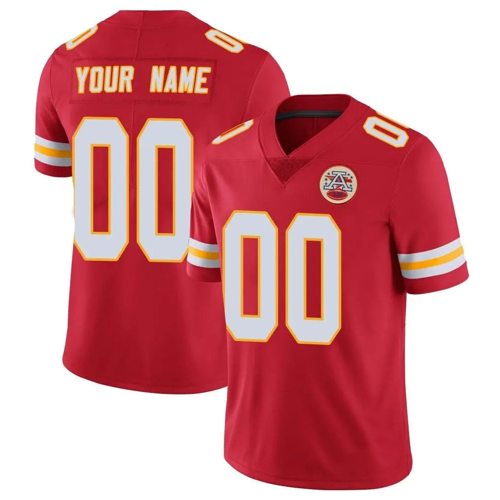 tocy Custom KC.Chiefs Red Limited Vapor Untouchable Home Game Any Name & Numbers Stitched Jerseys