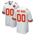 tocy Custom KC.Chiefs White Home Game Any Name & Numbers Stitched Jerseys