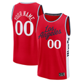 tocy Custom L.Clippers Red Fast Break Stitched Jerseys- Statement Edition