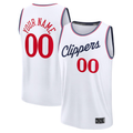 tocy Custom L.Clippers White Fast Break Stitched Jerseys - Association Edition