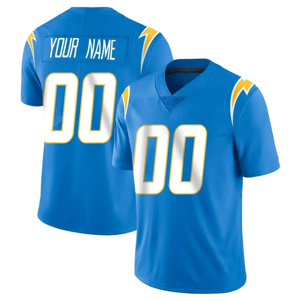 Johmsee Custom LA.Chargers Blue Limited Vapor Untouchable Home Game Any Name & Numbers Stitched Jerseys