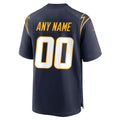 Johmsee Custom LA.Chargers Navy Home Game Stitched Jerseys