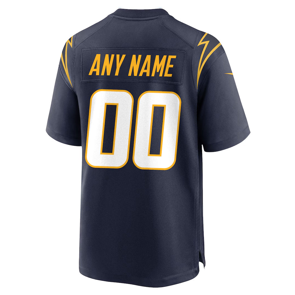 Johmsee Custom LA.Chargers Navy Home Game Stitched Jerseys