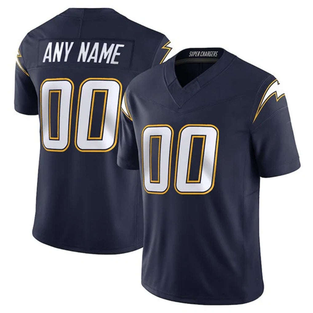 Johmsee Custom LA.Chargers Navy Vapor F.U.S.E. Limited Home Game Any Name & Numbers Stitched Jerseys