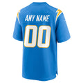 Johmsee Custom LA.Chargers Powder Blue Home Game Stitched Jerseys