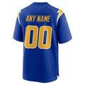 Johmsee Custom LA.Chargers Royal Alternate Home Game Stitched Jerseys