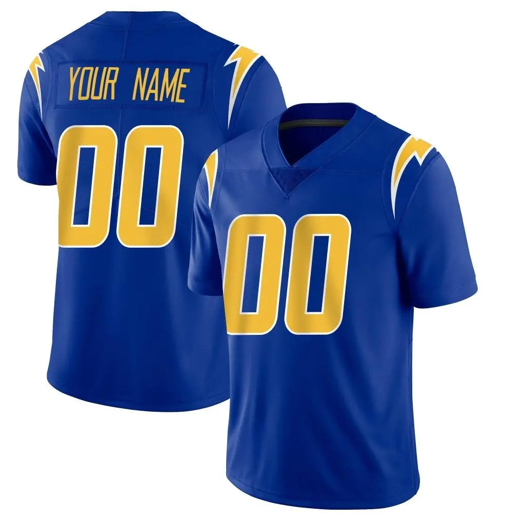 Johmsee Custom LA.Chargers Royal Limited Vapor Home Game Any Name & Numbers Stitched Jerseys