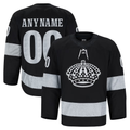 Tocy Custom LA.Kings Black Alternate Authentic Pro Jerseys