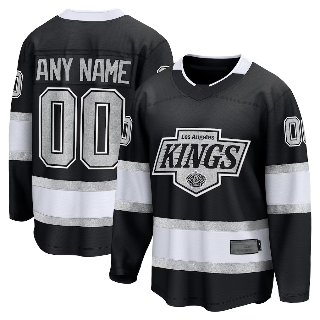 Tocy Custom LA.Kings Black Home Breakaway Jerseys
