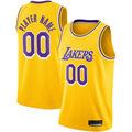 tocy Custom LA.Lakers Gold 2020-2021 Swingman Stitched Jerseys - Icon Edition