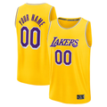 tocy Custom LA.Lakers Gold Fast Break Stitched Jerseys - Icon Edition