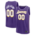 tocy Custom LA.Lakers Purple Fast Break Stitched Jerseys - Icon Edition