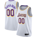 tocy Custom LA.Lakers White 2020-2021 Swingman Stitched Jerseys - Association Edition