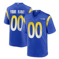 tocy Custom LA.Rams Royal Home Game Any Name & Numbers Stitched Jerseys
