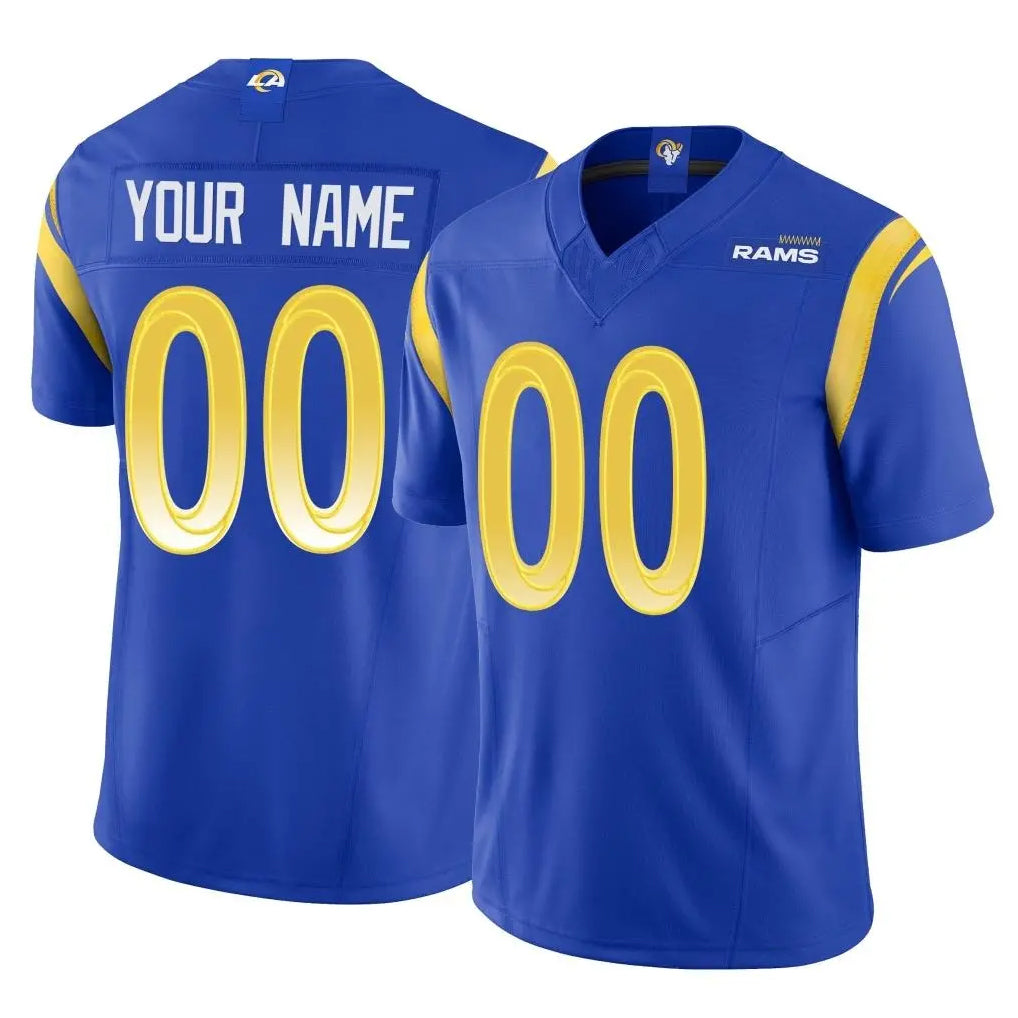 tocy Custom LA.Rams Royal Limited Vapor F.U.S.E. Home Game Any Name & Numbers Stitched Jerseys