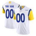 tocy Custom LA.Rams White Limited Vapor Untouchable Home Game Any Name & Numbers Stitched Jerseys