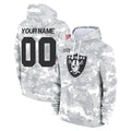 tocy Custom LV.Raiders Arctic Camo Salute to Service Hoodies Limited Game Any Name & Numbers Stitched Jerseys