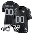 tocy Custom LV.Raiders Black 65th Anniversary Vapor Limited Home Game Any Name & Numbers Stitched Jerseys