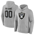 tocy Custom LV.Raiders Gray LOGO Pullover Hoodies Home Game Any Name & Numbers Stitched Jerseys