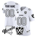 tocy Custom LV.Raiders White 2026 Vapor Limited 65th Anniversary Home Game Any Name & Numbers Stitched Jerseys
