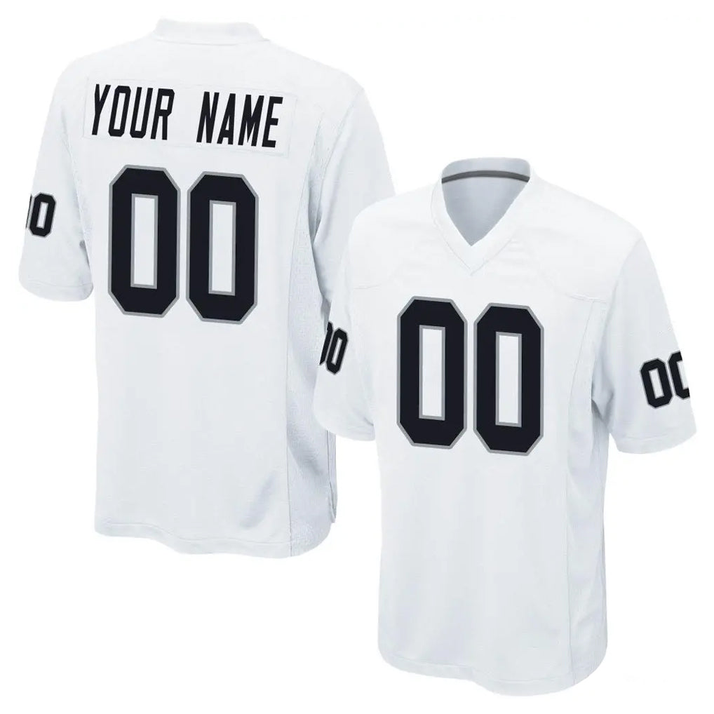 tocy Custom LV.Raiders White Home Game Any Name & Numbers Stitched Jerseys