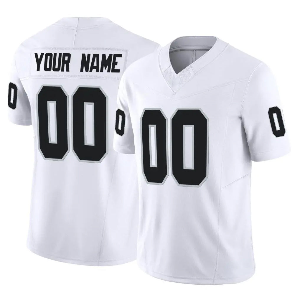 tocy Custom LV.Raiders White Limited Vapor F.U.S.E. Home Game Any Name & Numbers Stitched Jerseys