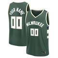 tocy Custom M.Bucks Green Fast Break Jerseys - Icon Edition