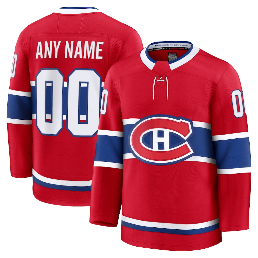 Tocy Custom M.Canadiens Red Home Premium Jerseys