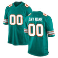Tocy Custom M.Dolphins Aqua Alternate Home Game Any Name & Numbers Stitched Jerseys