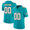 Tocy Custom M.Dolphins Aqua Limited Vapor F.U.S.E. Home Game Any Name & Numbers Stitched Jerseys