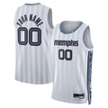 tocy Custom M.Grizzlies White 2025-2026 City Edition Swingman Stitched Jerseys